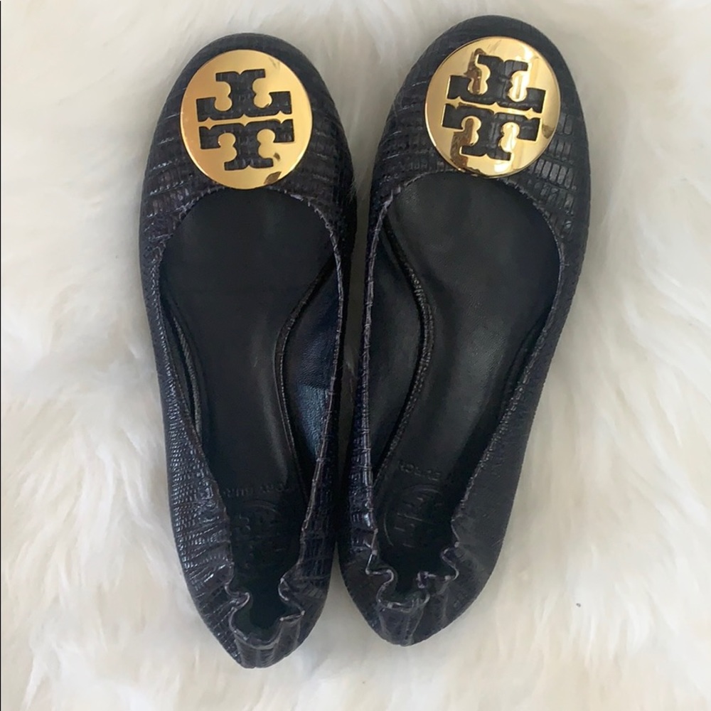 Tory Burch flats, navy